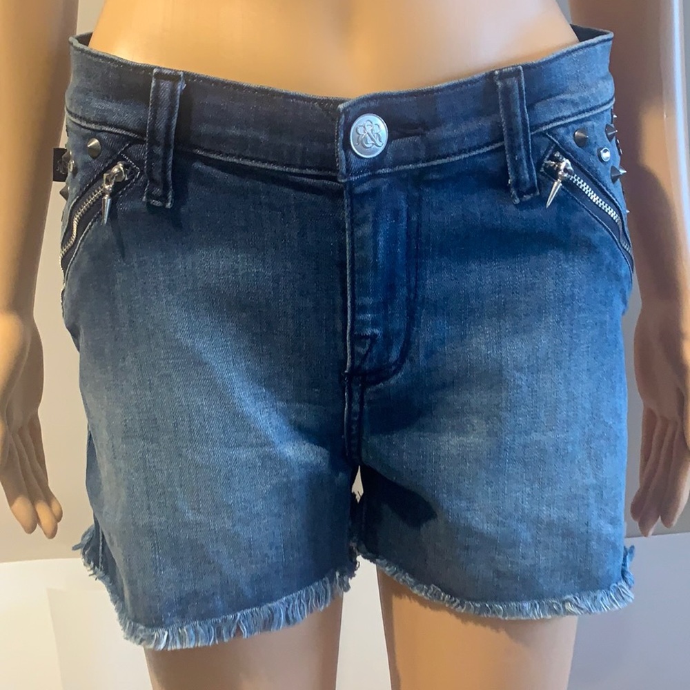 NWT studded jean shorts